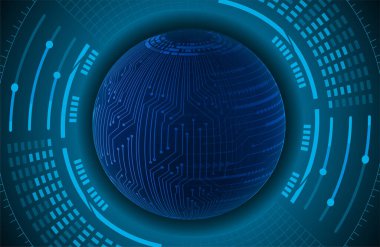 Siber devre gelecekteki teknoloji kavramı