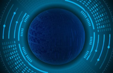 Siber devre gelecekteki teknoloji kavramı