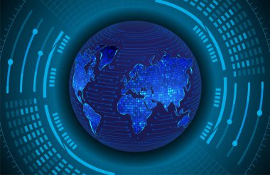 soyut teknoloji arkaplan vektörü çizimi