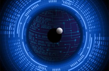 göz siber devre gelecekteki teknoloji konsepti