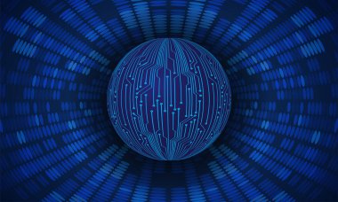 devre kartı arkaplanı, vektör illüstrasyonu 