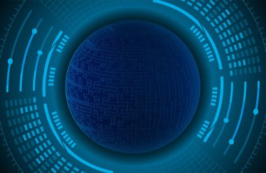 Siber devre gelecekteki teknoloji kavramı