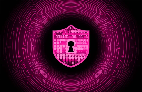 Cyber Security Interface Lock — Stock Vector