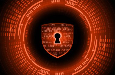 Kilitli ve soyut siber güvenlik kavramı