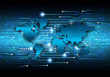 genel ağ konsepti arka plan, vektör illüstrasyonu