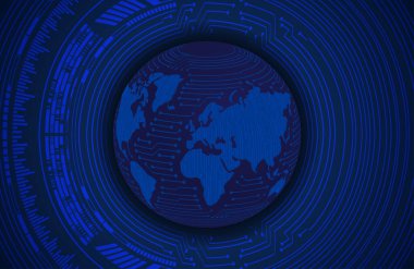 Dünya haritası teknolojisi geçmişi. 3d oluşturma