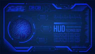 Gelecekçi hud ui tasarımı, vektör