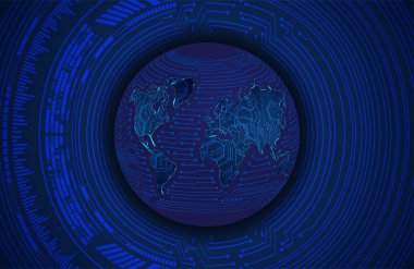 Siber devre gelecekteki teknoloji kavramı