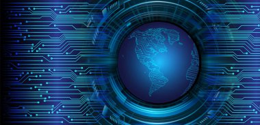 Siber devre gelecekteki teknoloji kavramı