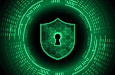 Siber güvenlik kavramı kilit ile