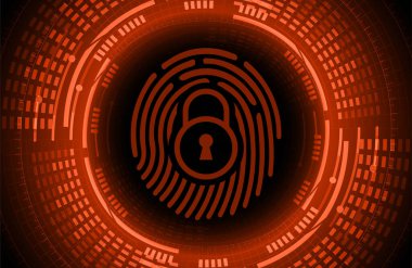 Siber güvenlik kavramı kilit ile