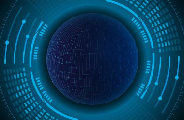 Siber devre gelecekteki teknoloji kavramı