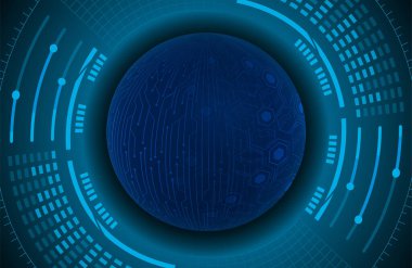 Siber devre gelecekteki teknoloji kavramı