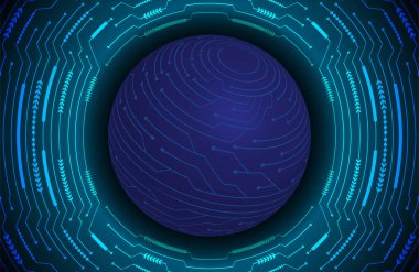 Siber devre gelecekteki teknoloji kavramı