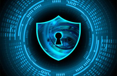 Siber güvenlik kavramı kilit ile