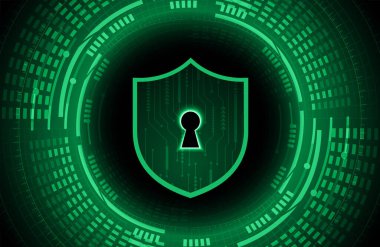 Siber güvenlik kavramı kilit ile