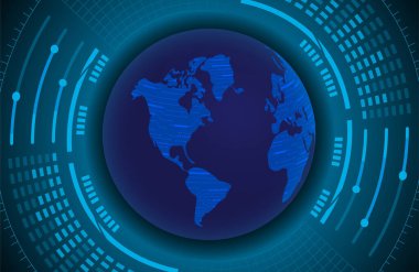 Siber devre gelecekteki teknoloji kavramı