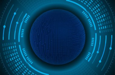 Siber devre gelecekteki teknoloji kavramı