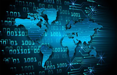 Siber devre gelecekteki teknoloji kavramı