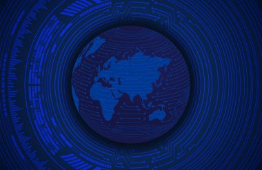 Siber devre gelecekteki teknoloji kavramı