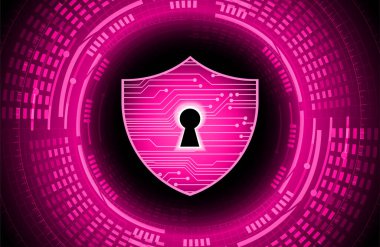 Siber güvenlik kavramı kilit ile