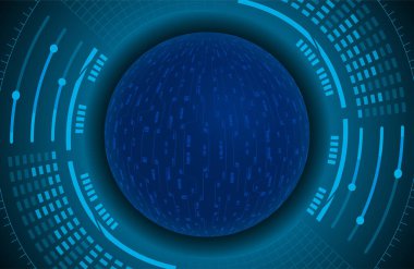 dijital teknoloji arka planı. Soyut çizim. vektör illüstrasyonu.