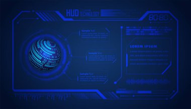Hud arayüzü ile hud arayüzü. Fütürist kullanıcı arayüzlü fütürist gövde. Hud arayüzü. Hud arayüzü arayüzü. Vektör çizimi. gelecekçi