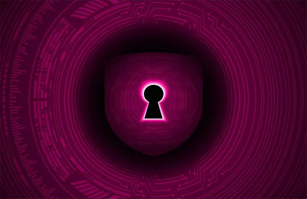 Kilitli Kilitli Siber Güvenlik Konsepti Dijital Hızlı Internet Bağlantı Tasarımı — Stok Vektör