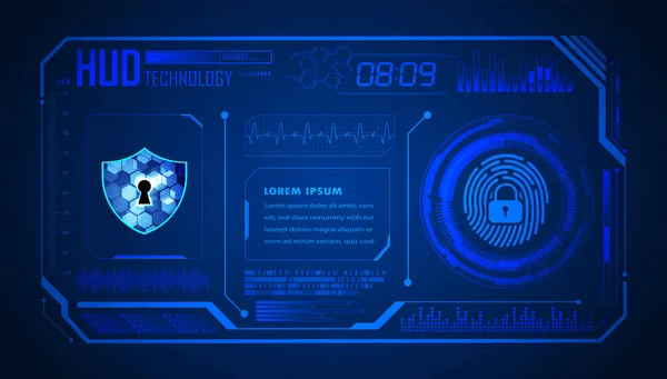 Futuristic Abstract Technology Background Cyber Security Concept — Archivo Imágenes Vectoriales