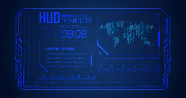 面向未来的Hud接口设计 Hud接口 矢量说明 — 图库矢量图片
