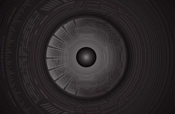นหล งแนวค ดของเทคโนโลย วงจรไซเบอร ในอนาคต — ภาพเวกเตอร์สต็อก
