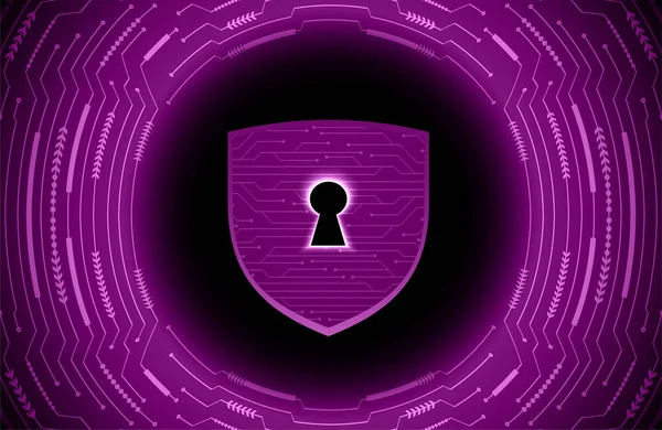 网络安全概念与锁 — 图库矢量图片