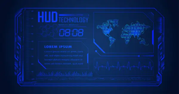 Cibercircuito Futuro Concepto Tecnología Fondo — Vector de stock