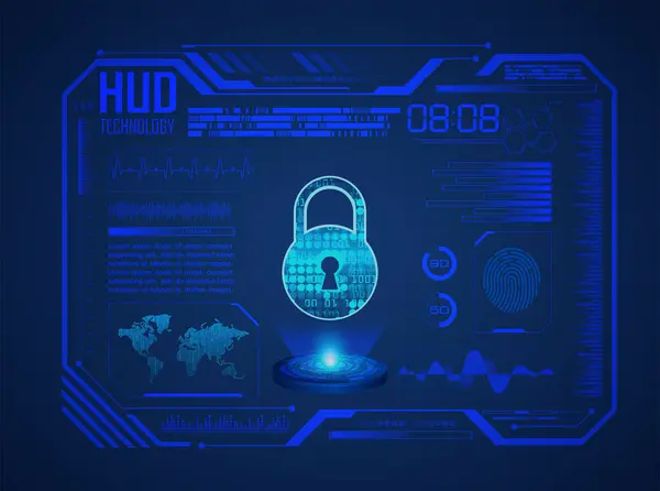 Concepto Protección Datos Ciberseguridad Concepto Privacidad — Vector de stock