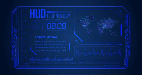 Cyber Circuit Toekomstige Technologie Concept Achtergrond — Stockvector