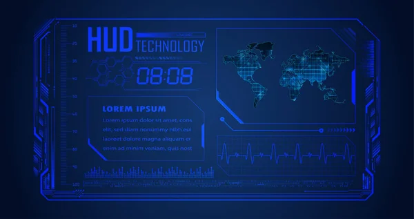 Cyber Circuit Toekomstige Technologie Concept Achtergrond — Stockvector