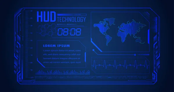 Hud接口Hud技术 矢量背景 — 图库矢量图片