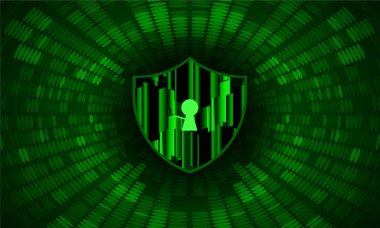 İnternet güvenliği kavramı. soyut illüstrasyon.