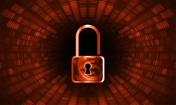 サイバーセキュリティ データ保護 情報保護 暗号化 パドロック付きベクトル背景 — ストックベクタ