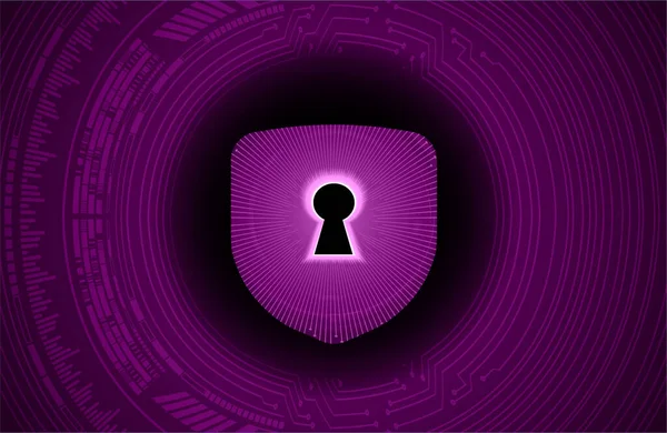 Cybersicherheit Datenschutz Informationsschutz Und Verschlüsselung Vektor Hintergrund Mit Vorhängeschloss — Stockvektor