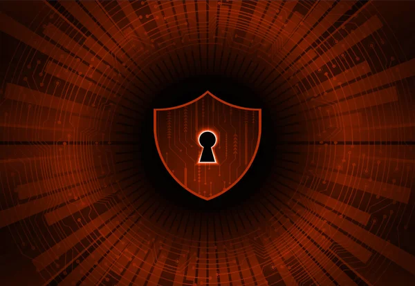 Cibersegurança Protecção Dados Protecção Informação Encriptação Fundo Vetor Com Cadeado — Vetor de Stock