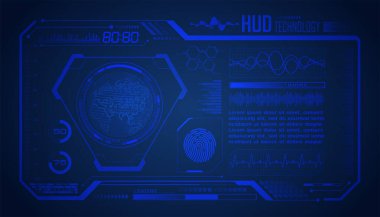 Fütürist gövde arayüzü arka planının vektör çizimi. Gelecekteki teknoloji.