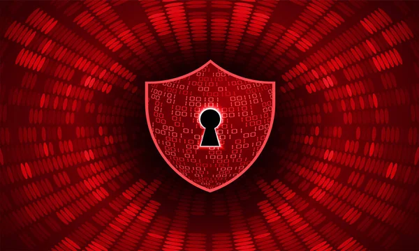Cyber Security Concept Achtergrond Digitaal Behang — Stockvector