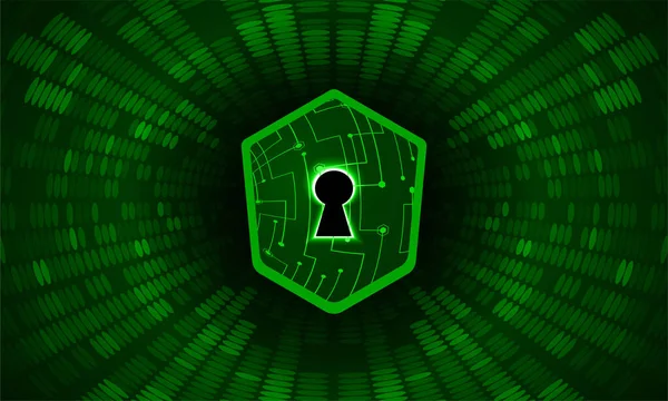 Padlock Background Cyber Security — Stock Vector