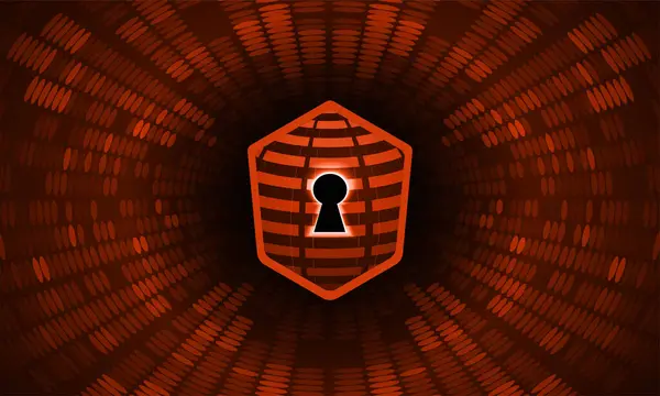 Cadenas Arrière Plan Cybersécurité — Image vectorielle