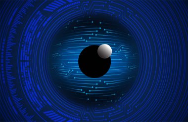 göz siber devre gelecekteki teknoloji konsepti