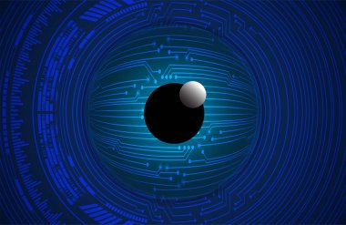 göz siber devre gelecekteki teknoloji konsepti