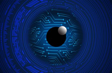 göz siber devre gelecekteki teknoloji konsepti