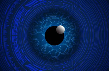 göz siber devre gelecekteki teknoloji konsepti