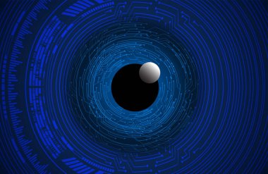 göz siber devre gelecekteki teknoloji konsepti